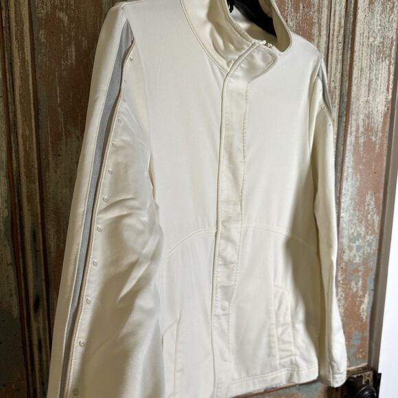 Izod Golf XFG Women's Jacket Coat Size L Large Ivory Retro Vibe Cool - Picture 5 of 16